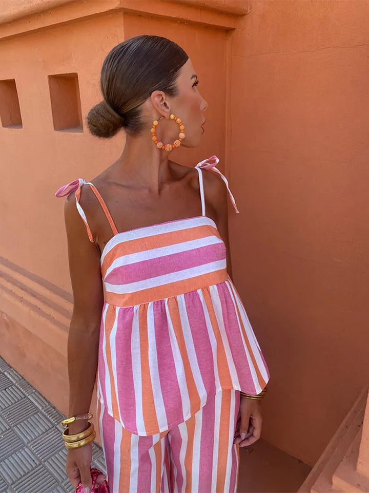 Talia | Sunwalker Printed Trousers Set