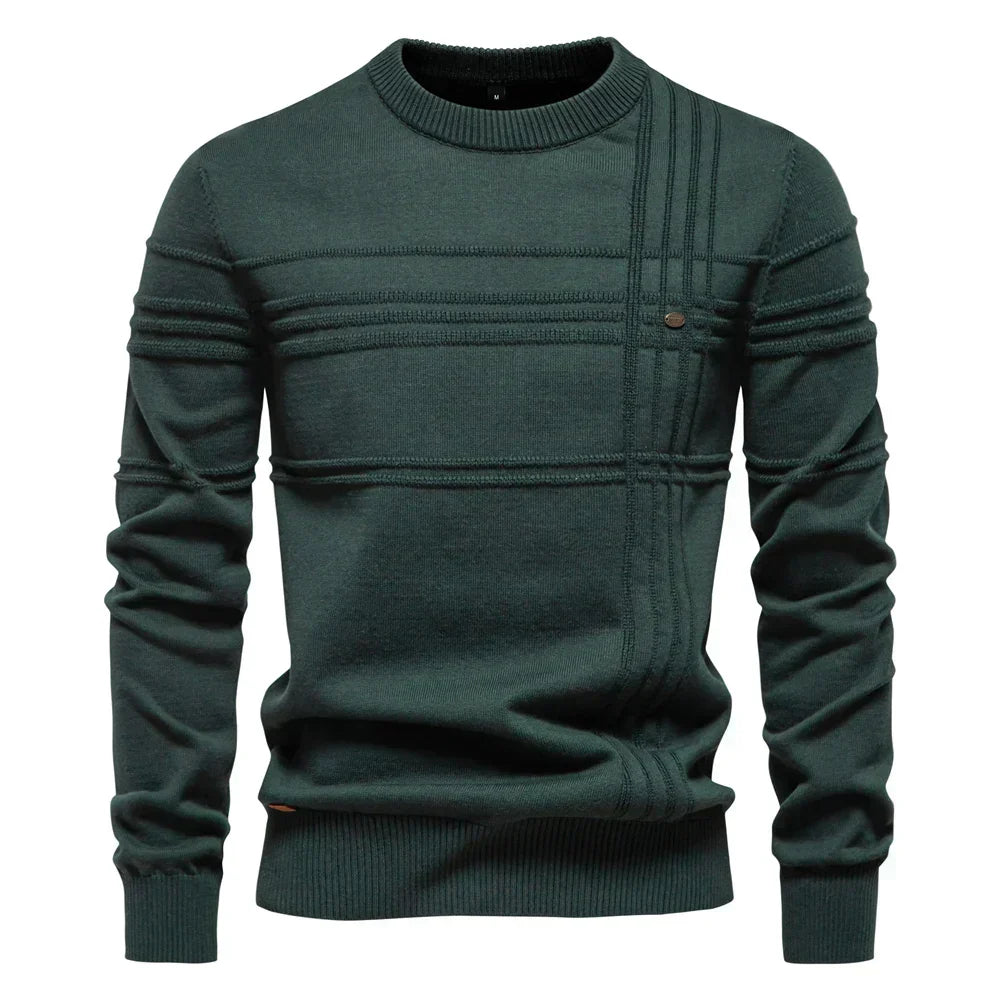 Talia | Trendy men’s sweater with check pattern