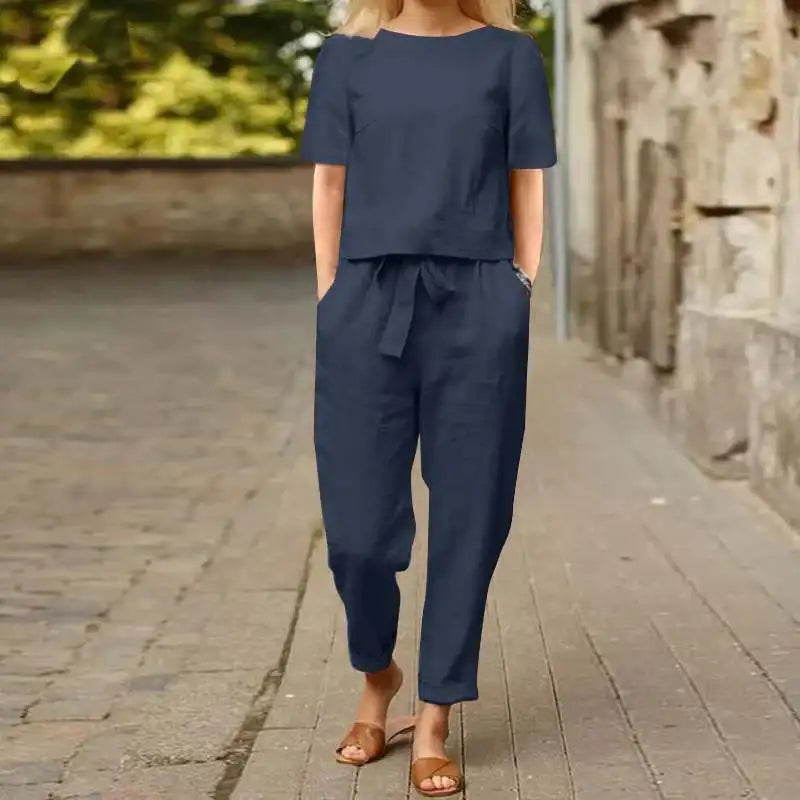 Talia | Two-Piece Linen Set