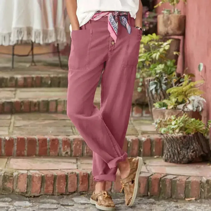 Talia | AURAVESSA Relaxed Fit Pants for Everyday Ease