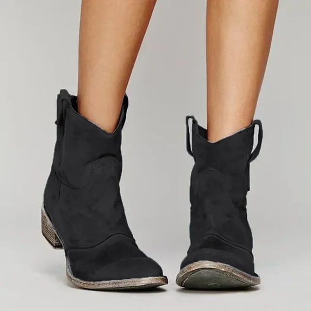 Talia | Vintage Cowboy Ankle Boots