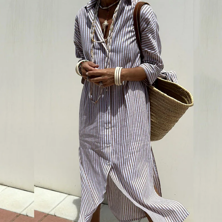 Talia | Urban Shirt Dress in Navyah