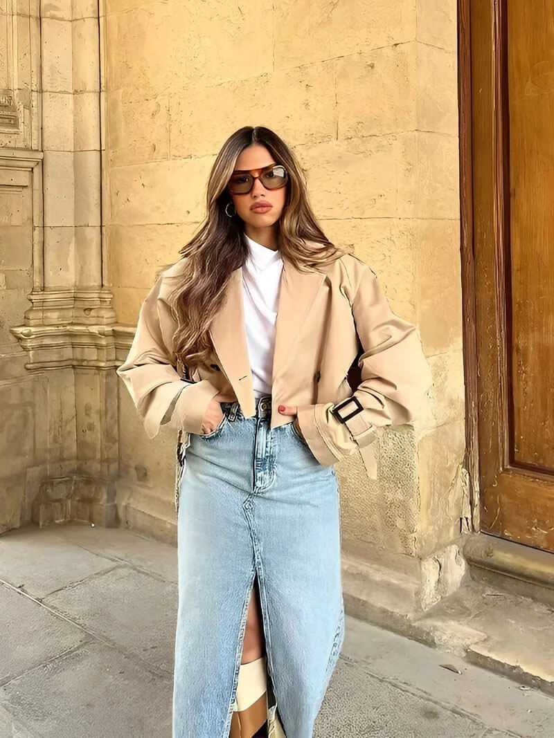 Talia | Mini Trench Coat