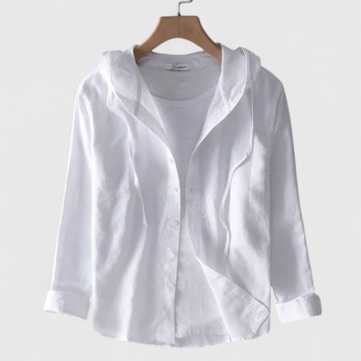 Talia | Elegant Hooded Blouse