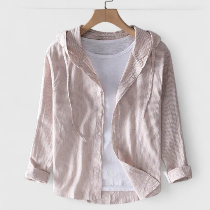 Talia | Elegant Hooded Blouse