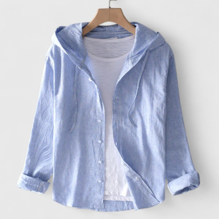 Talia | Elegant Hooded Blouse