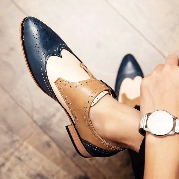 Talia | Maxwell Elm Pointed Oxford Shoes
