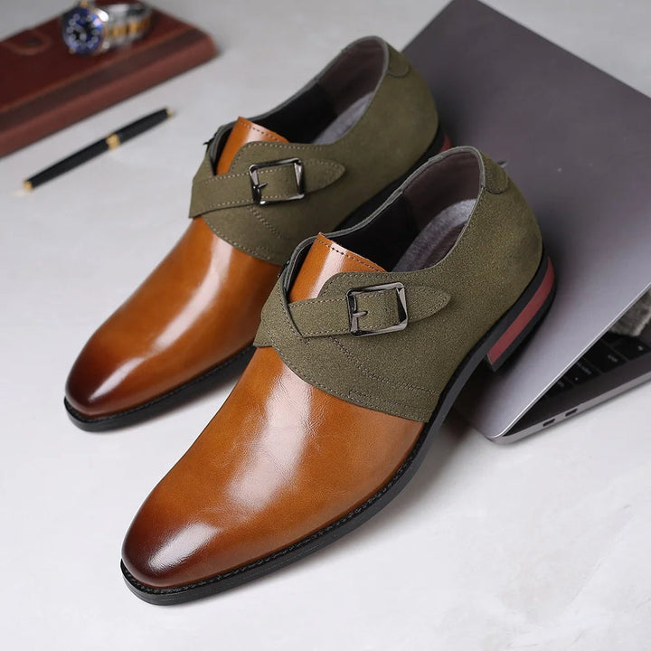 Talia | Buckle Suede Loafer