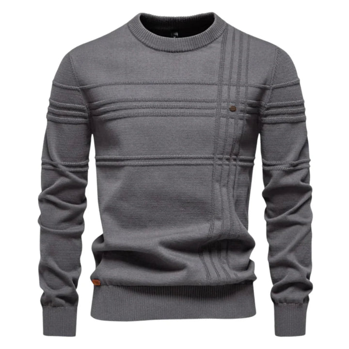 Talia | Trendy men’s sweater with check pattern