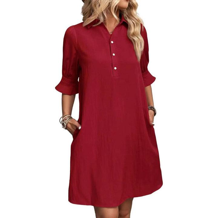 Talia | Elegance Button-Down Dress