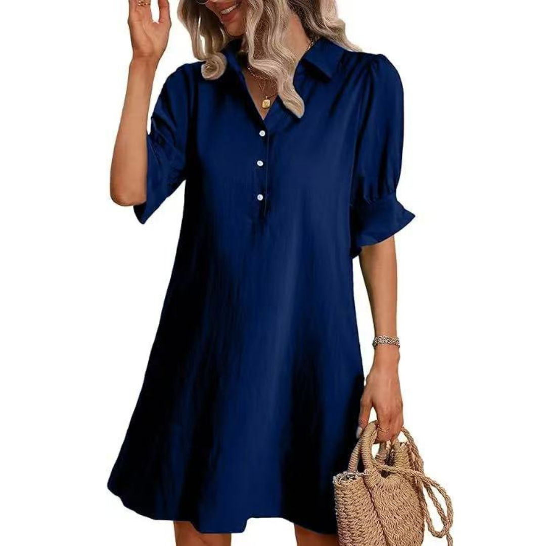 Talia | Elegance Button-Down Dress