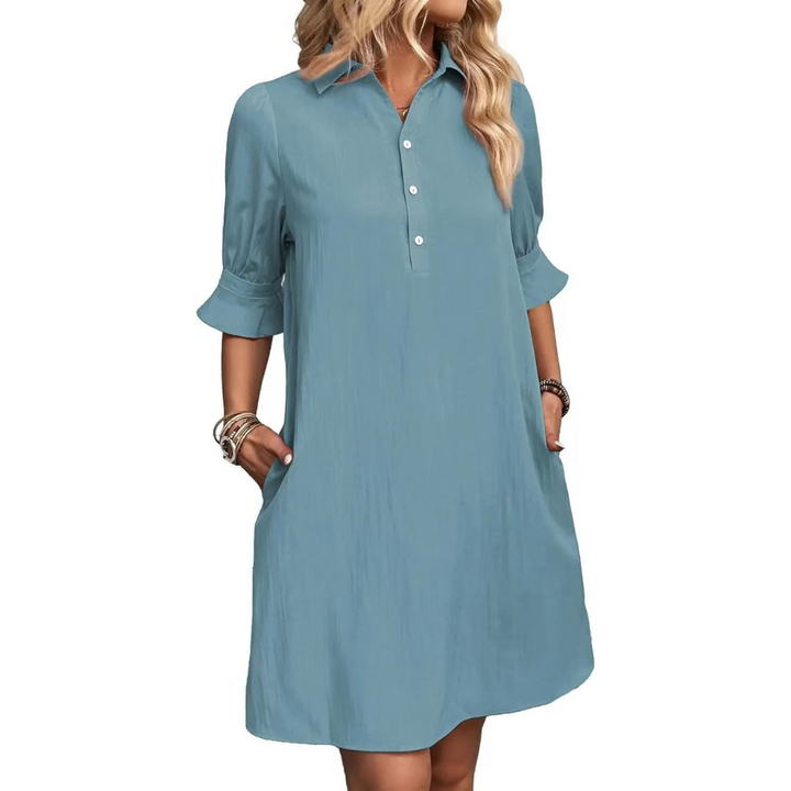 Talia | Elegance Button-Down Dress