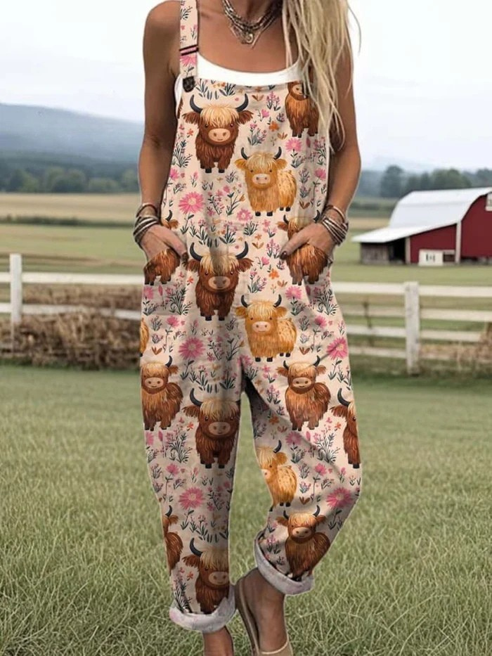 Talia | AURORA FLYING BEES EMBROIDERY PATTERN JUMPSUIT