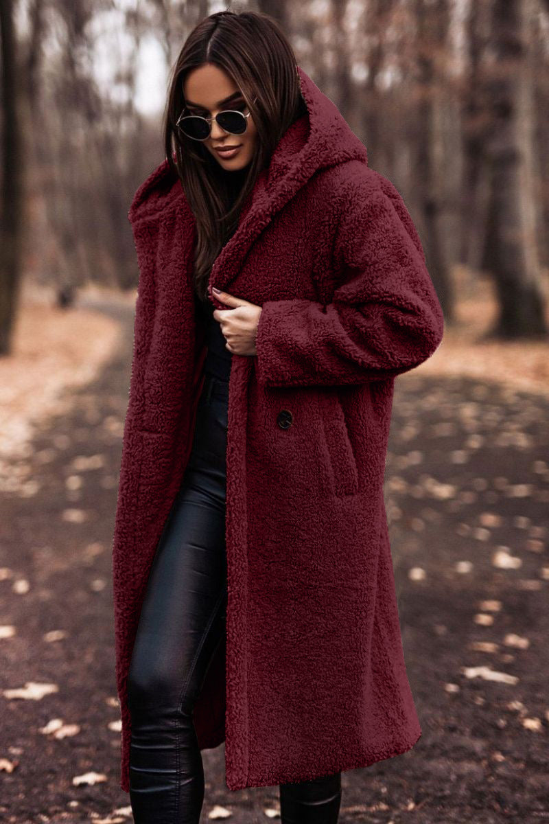 Talia | Warm Woolen Jacket with Hood