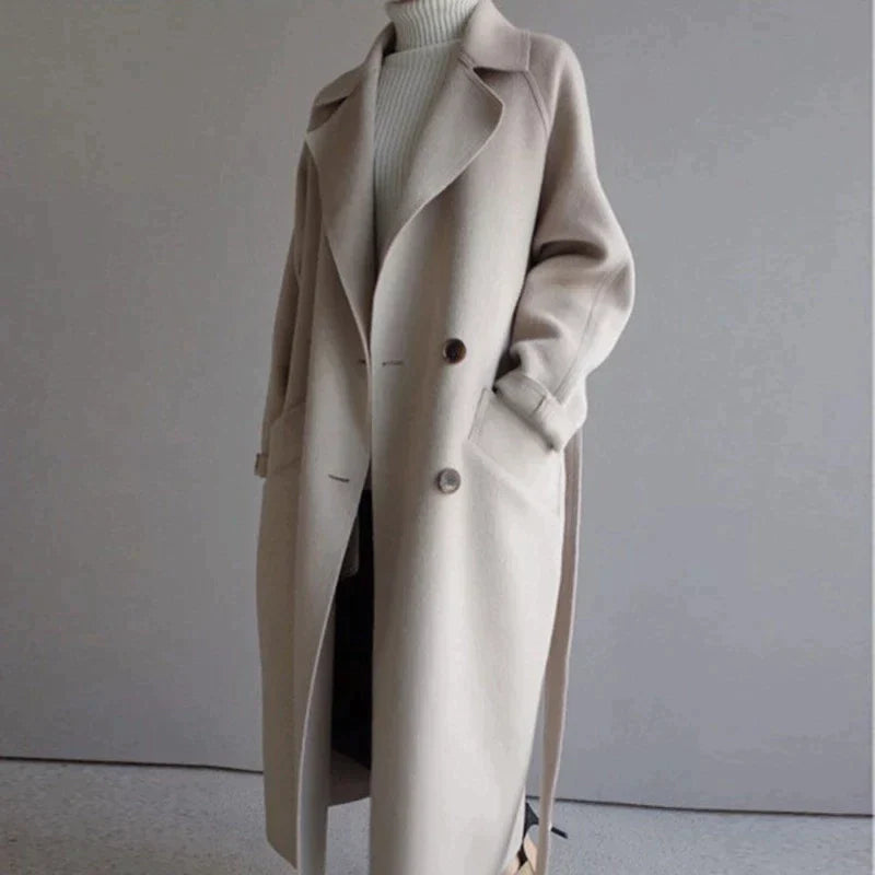 Talia | Longline Wool Coat