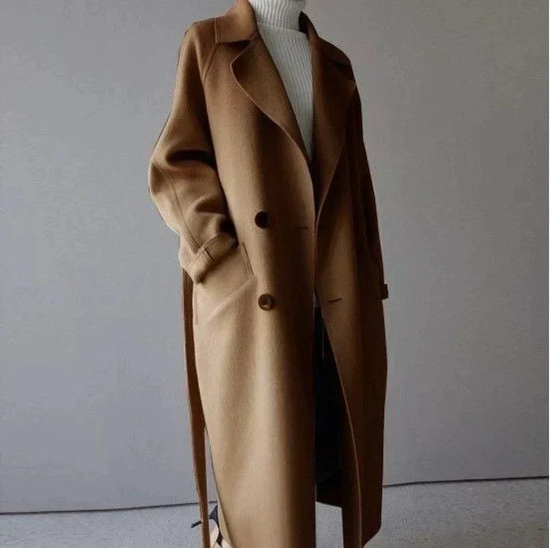 Talia | Longline Wool Coat