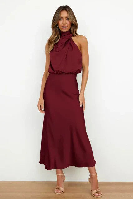 Talia | MIDI DRESS WITH OFF-THE-SHOULDER DESIGN
