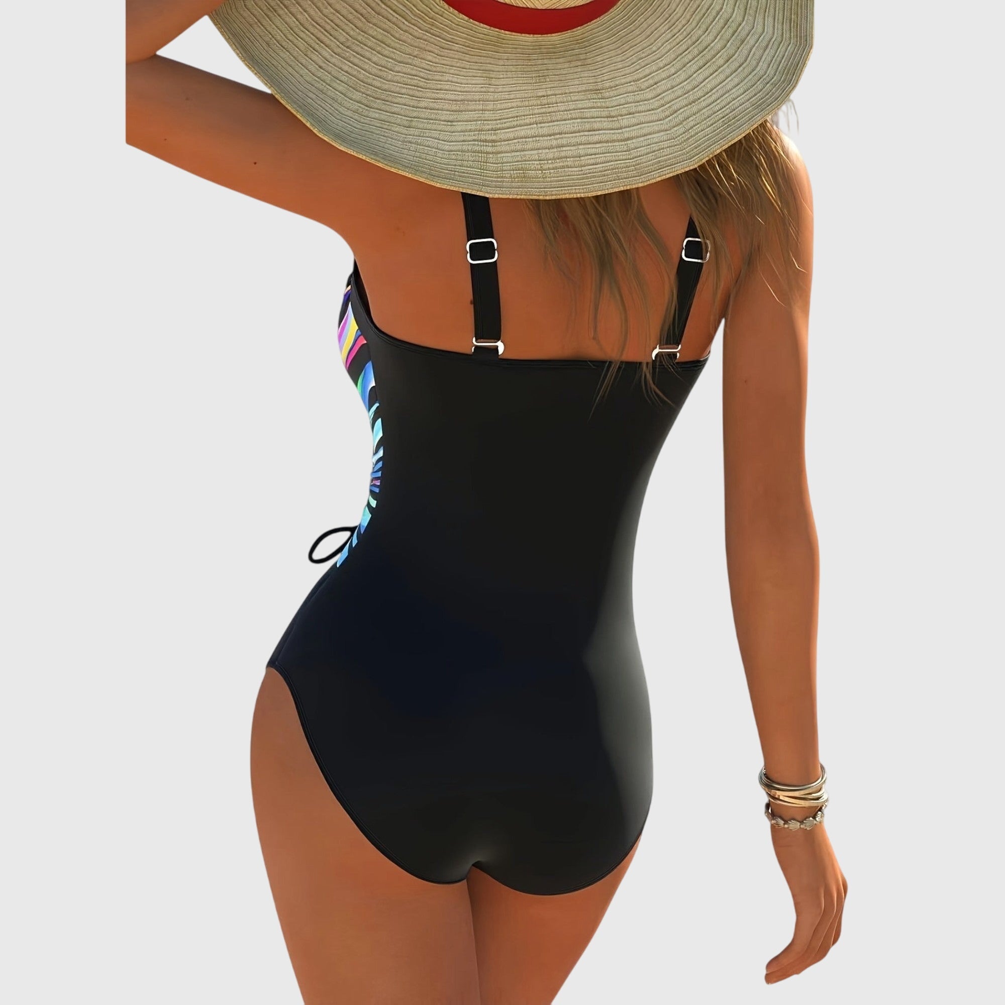 Talia | Fashionable High Elasticity Swimsuit with Crossed Front Detail