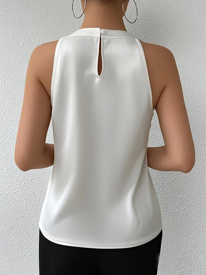 Talia | Satin Halter Blouse