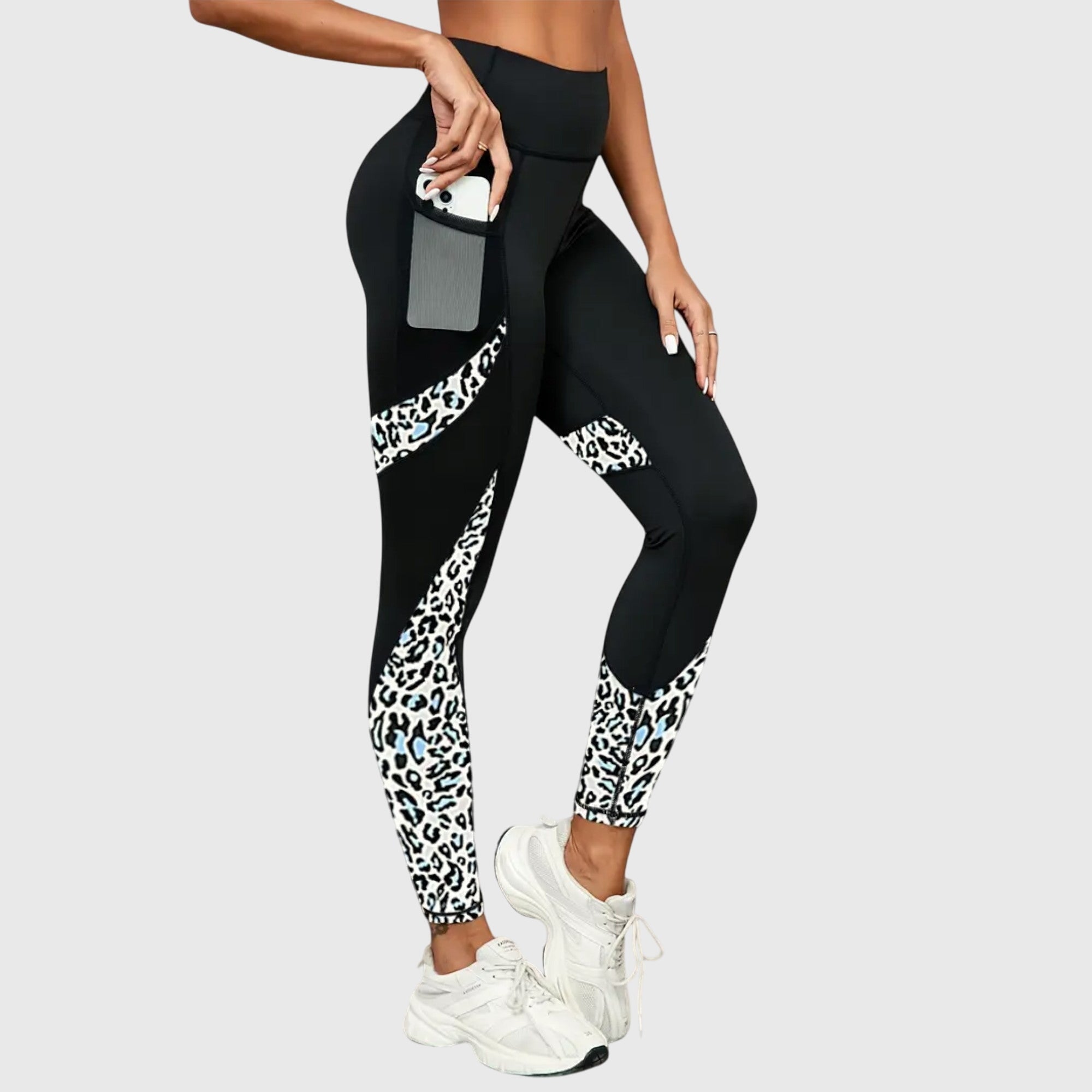 Talia | High-Waisted Leopard Print Training Pants