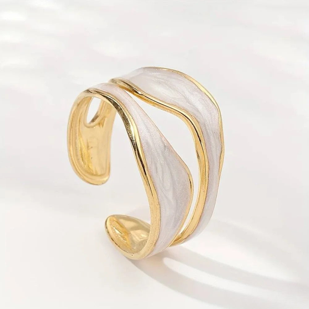 Talia | Antique White Gold Ring