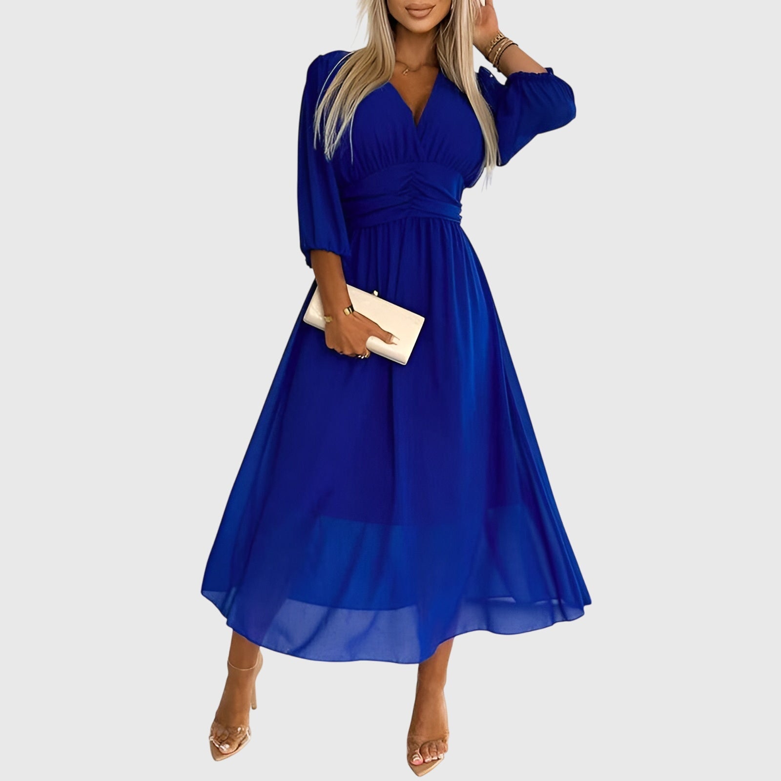 Talia | Lightweight Silky Chiffon Dress