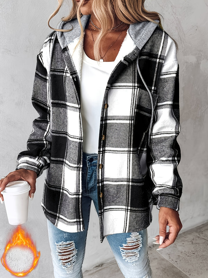 Talia | Cozy Plaid Hoodie