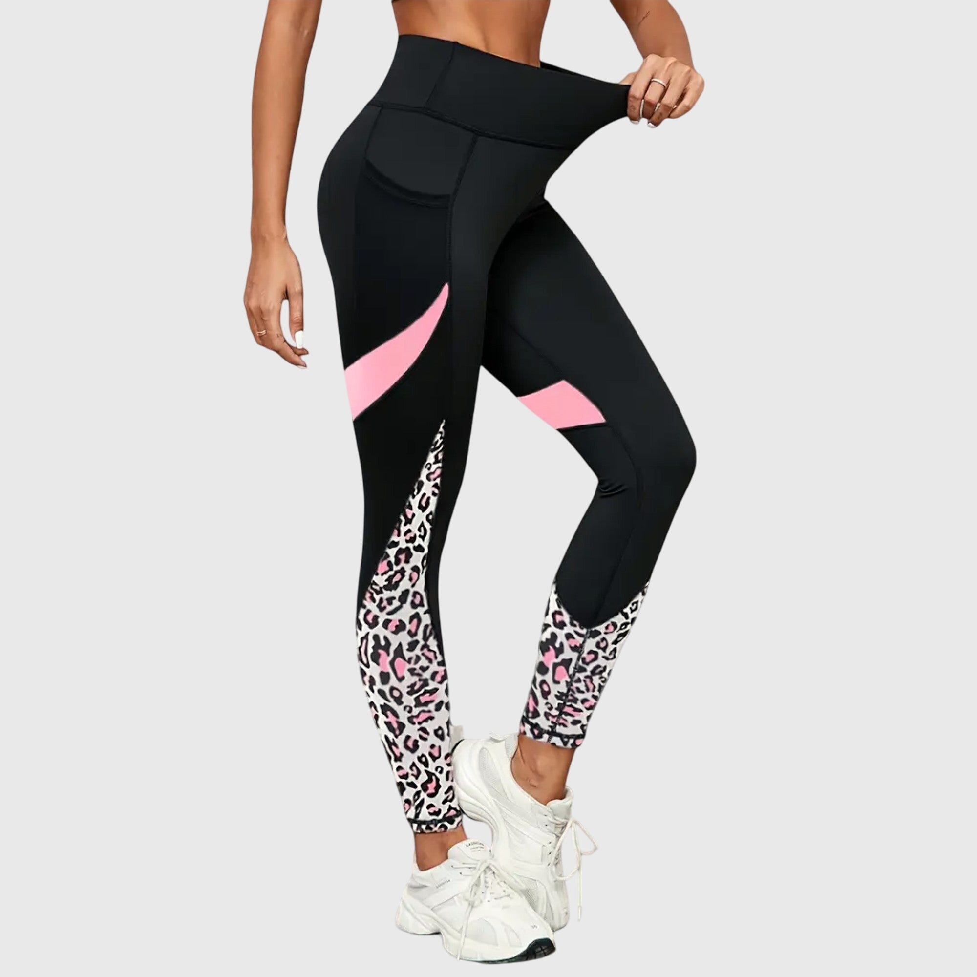 Talia | High-Waisted Leopard Print Training Pants