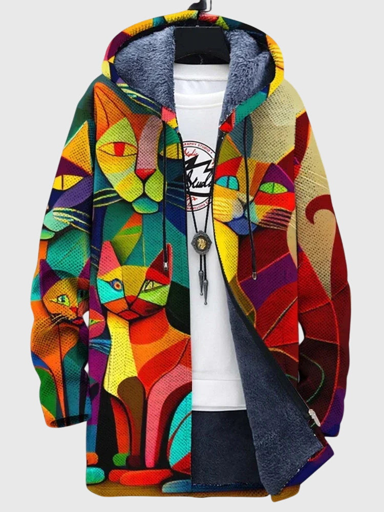 Talia | Jacket with Artistic Print