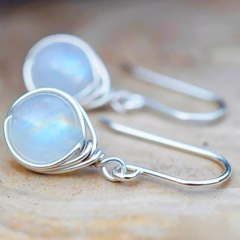 Talia | Retro Moonstone Earrings