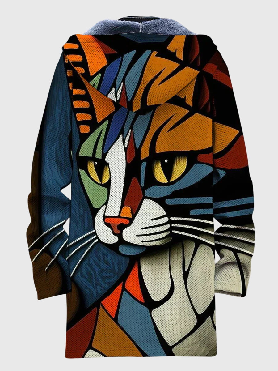 Talia | Jacket with artistic print
