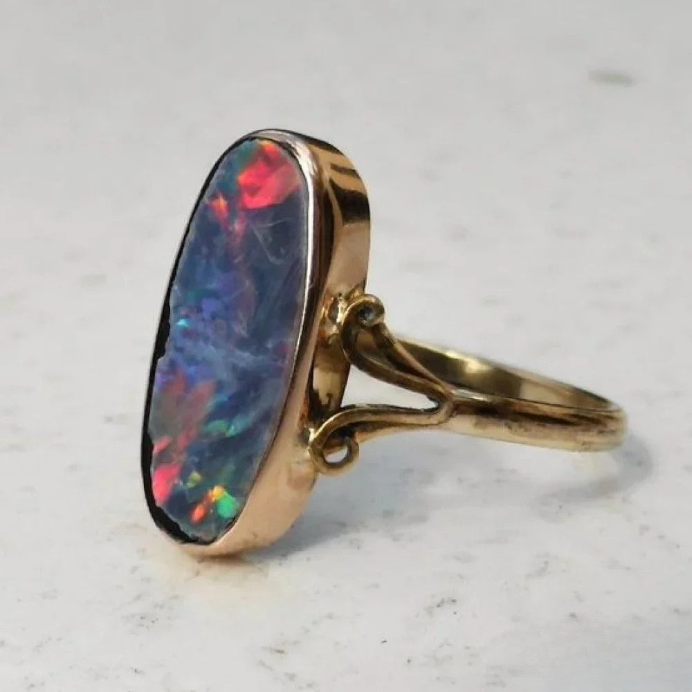 Talia | Retro Bunter Opal Ring