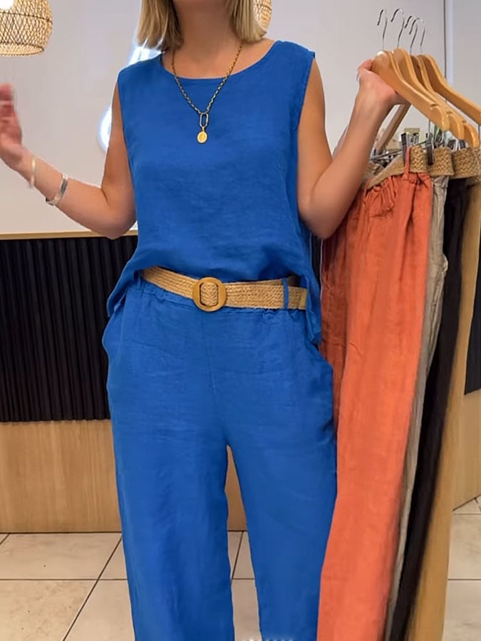 Talia | Airy Sleeveless Summer Jumpsuit