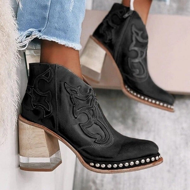 Talia | Western-Style Jersey Ankle Boot