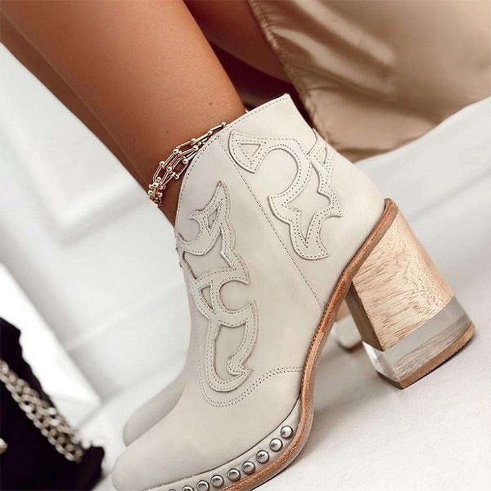 Talia | Western-Style Jersey Ankle Boot
