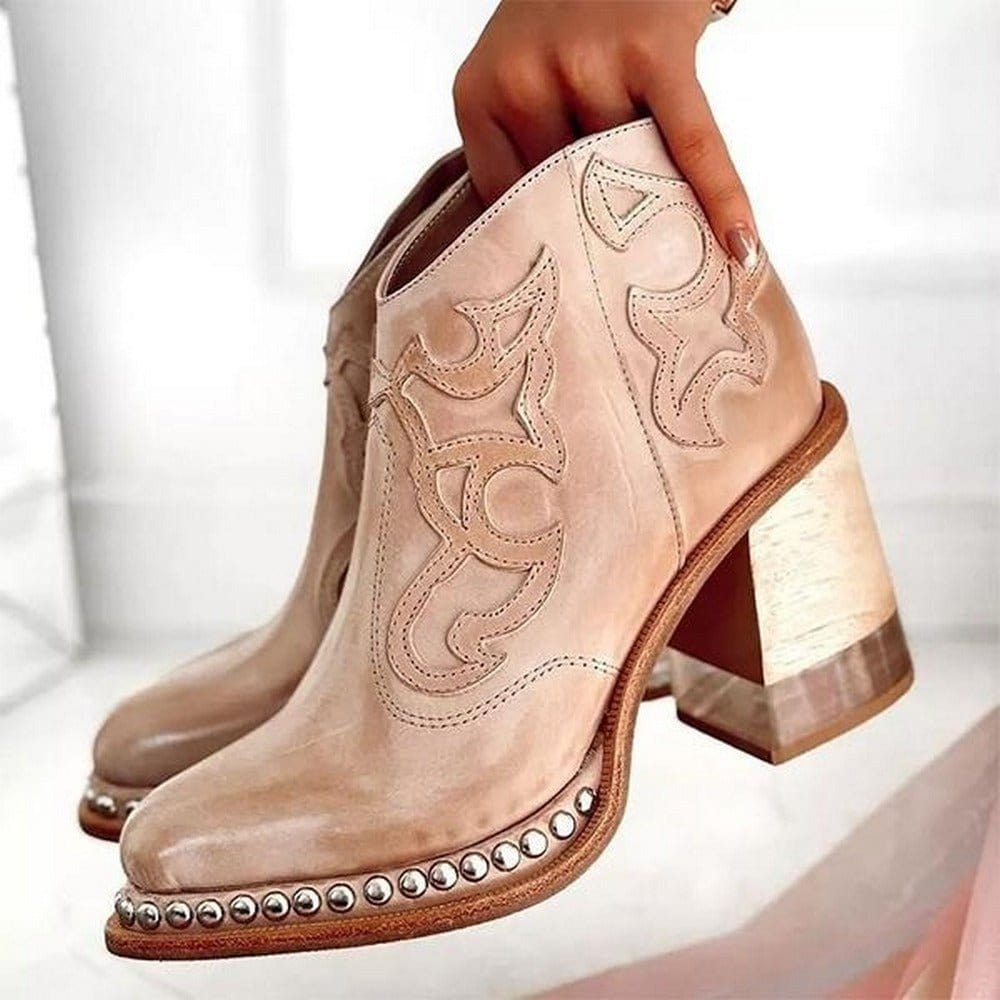 Talia | Western-Style Jersey Ankle Boot