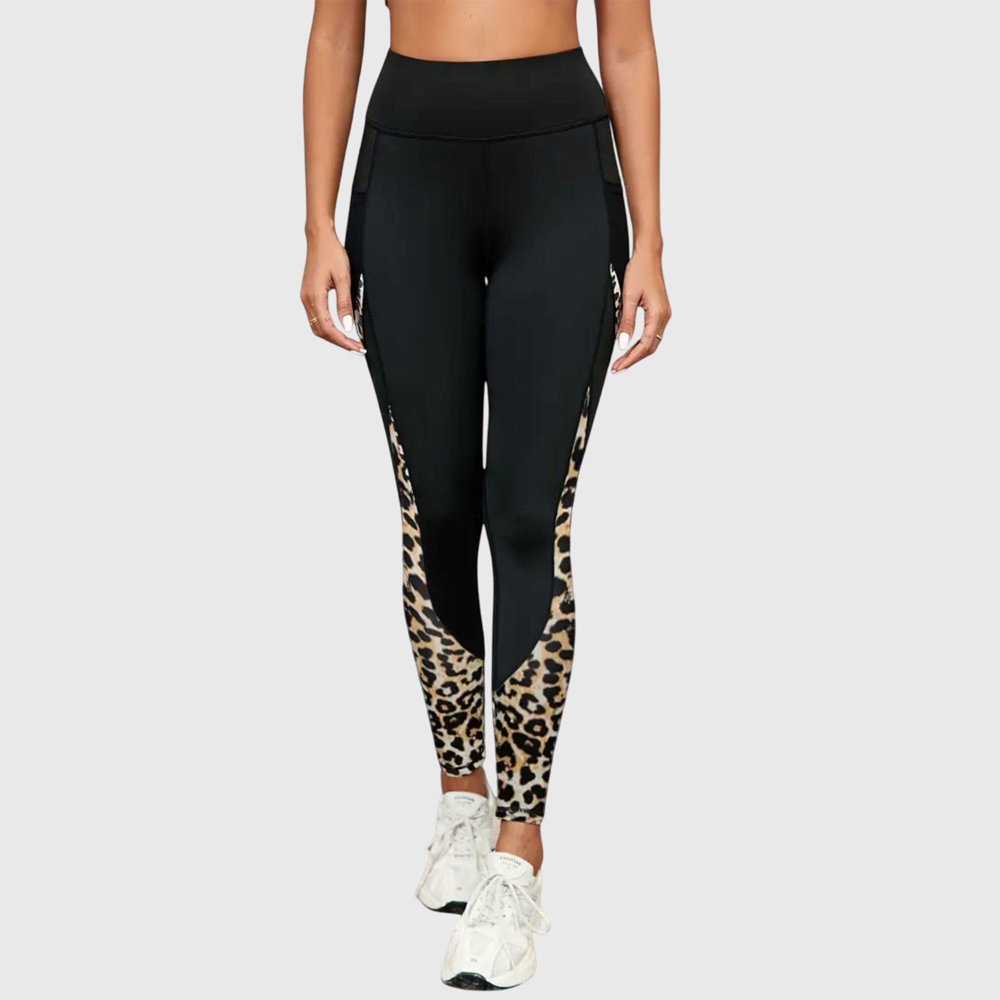 Talia | High-Waisted Leopard Print Training Pants