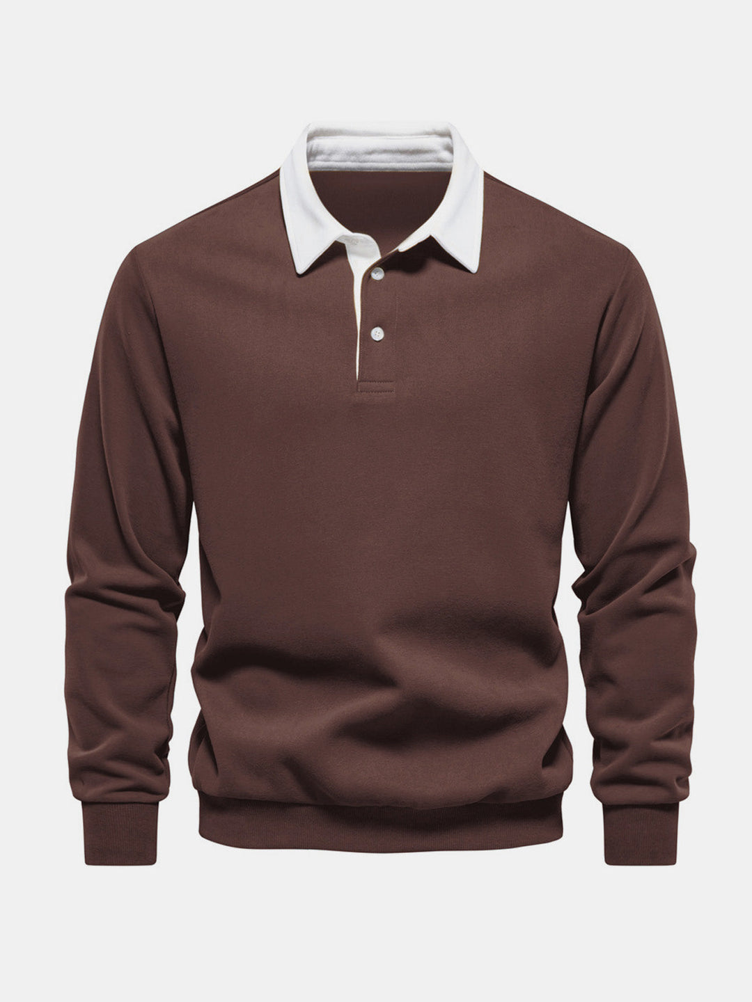 Talia | Men's Polo Collar Long Sleeve Sweatshirt