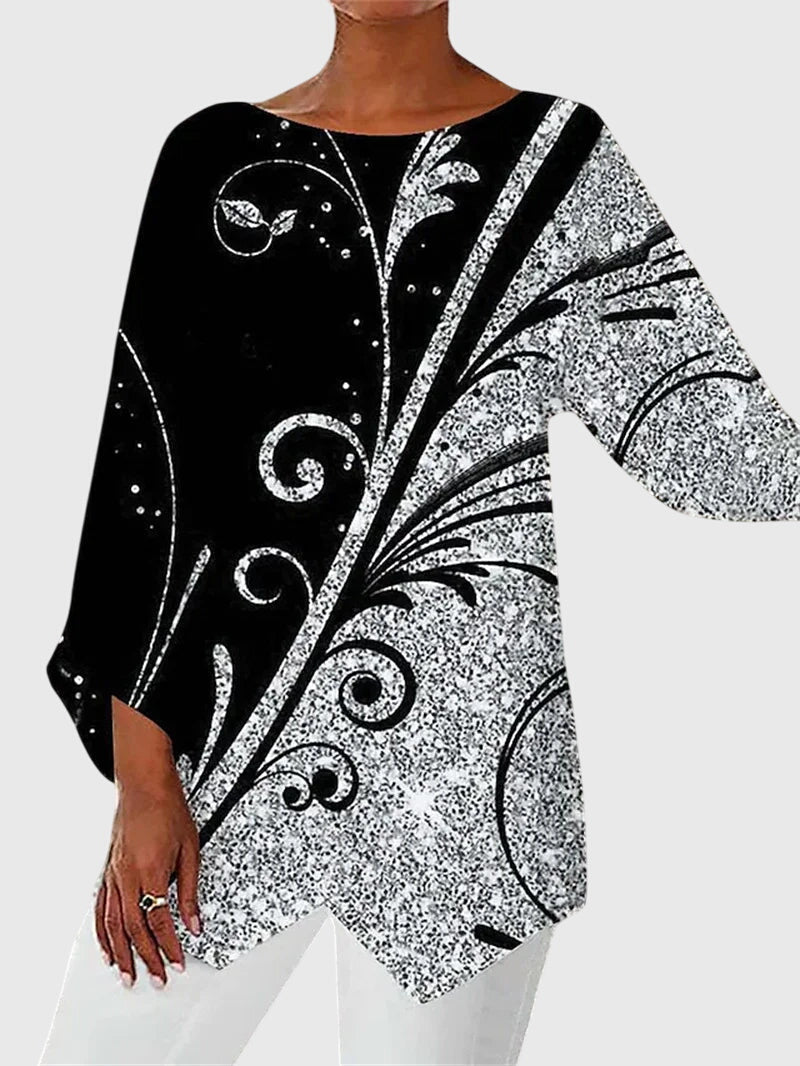 Talia | Elegant Crew Neck Top