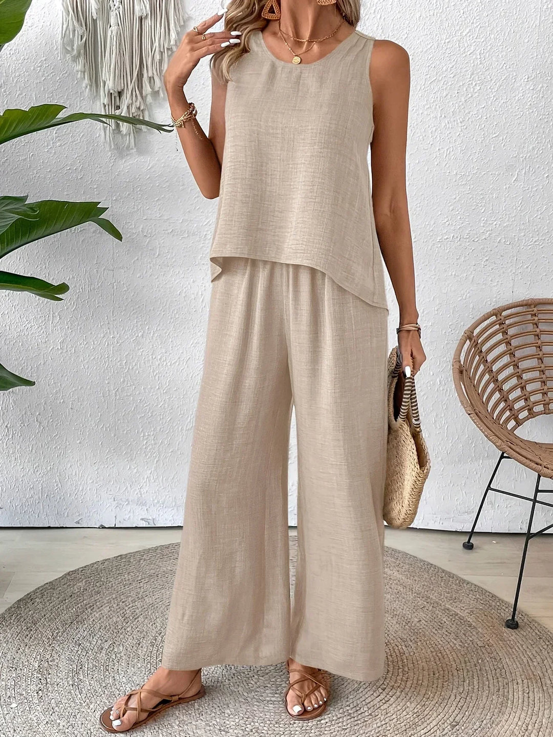 Talia | All-Day Chic Tank and Pants Pair