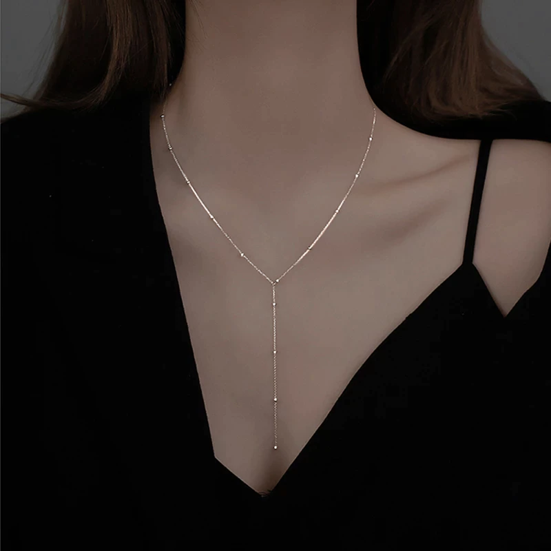 Talia | Collarbone Necklace with Tassels