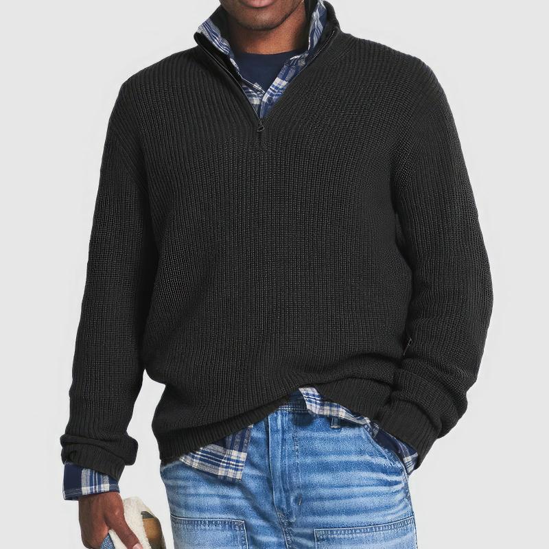 Talia | Knitted Zip Sweater for Men