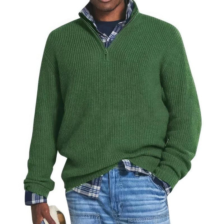 Talia | Knitted Zip Sweater for Men