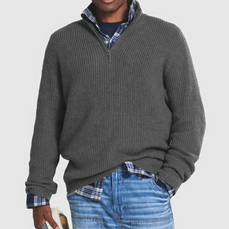 Talia | Knitted Zip Sweater for Men