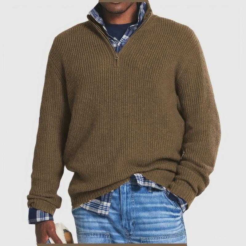 Talia | Knitted Zip Sweater for Men