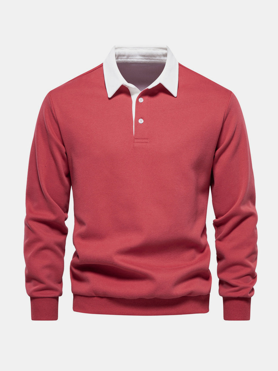Talia | Men's Polo Collar Long Sleeve Sweatshirt