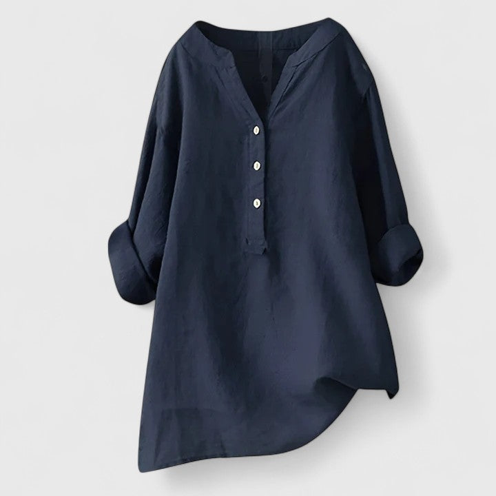 Talia | Elegant Button-Front Shirt