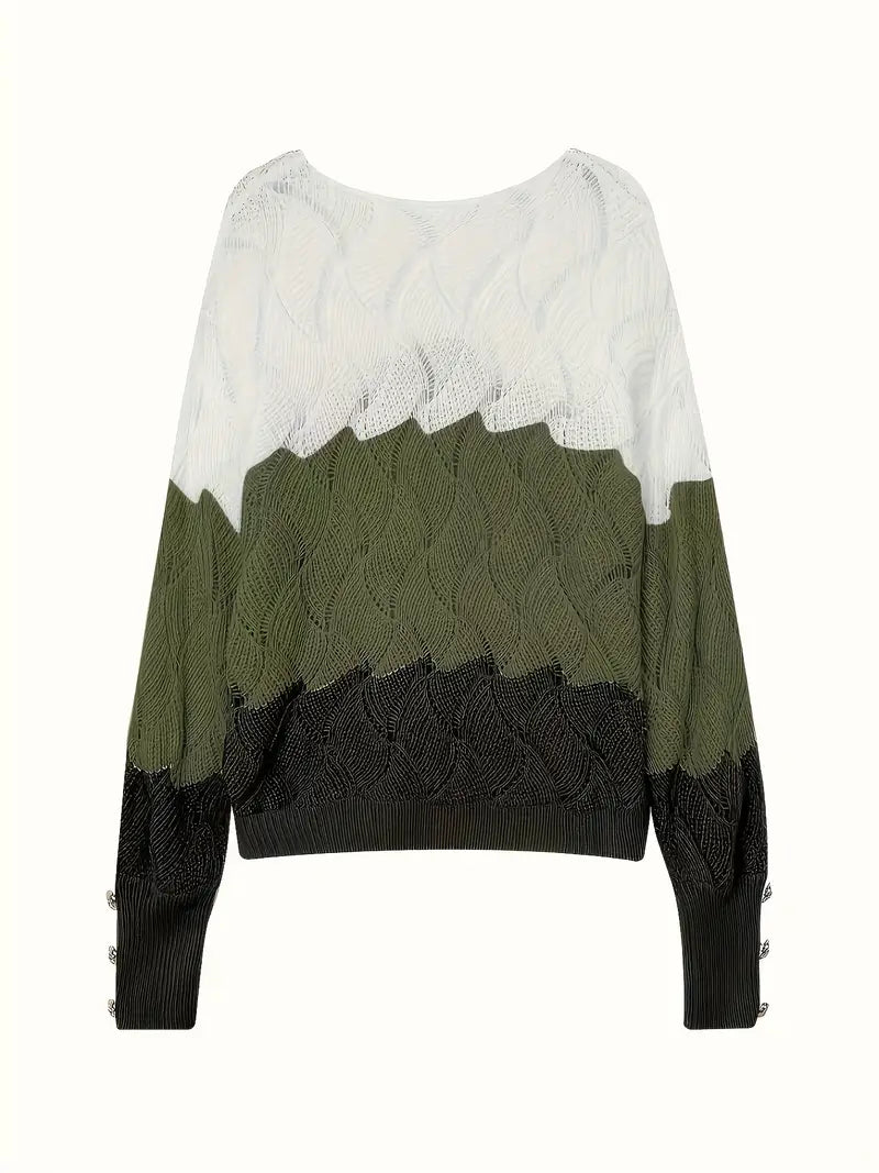 Talia | Elegant V-Neck Knitted Sweater