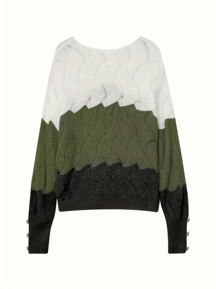 Talia | Elegant V-Neck Knitted Sweater