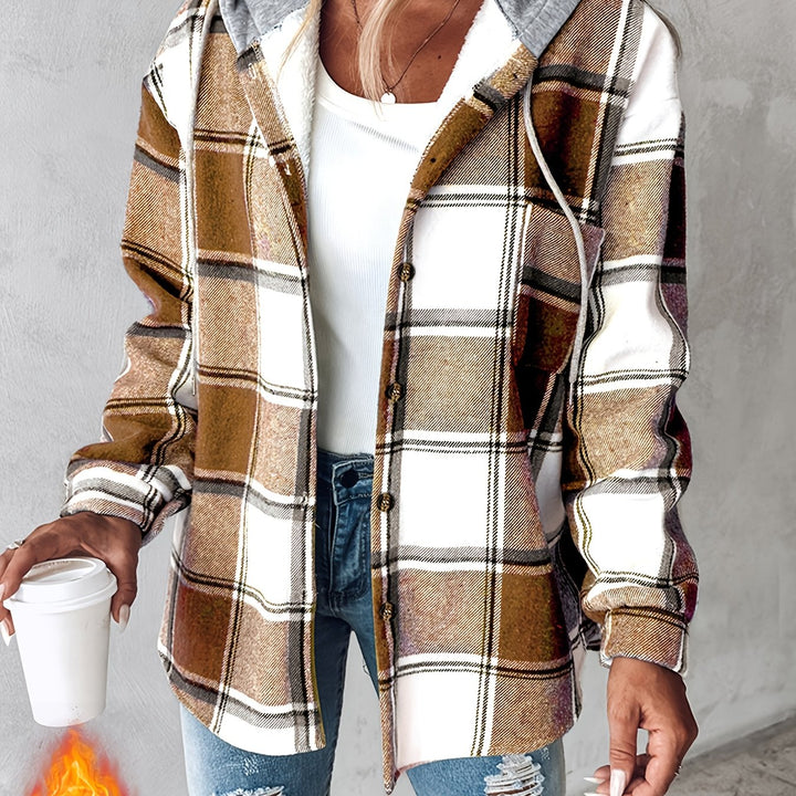 Talia | Cozy Plaid Hoodie